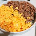 m30n's cooksnap of when they made 我が家の人気メニュー♪鶏そぼろ丼.