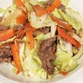 あかねちん（〃▽〃）'s cooksnap of when they made キャベツと牛肉の粒マスタード炒め♪.