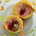 こうちえ's cooksnap of when they made アメリカンドックな卵焼き.