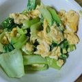 nokomori's cooksnap of when they made チンゲン菜◎卵炒め.