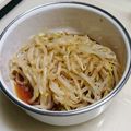 amjkao's cooksnap of when they made レンジで楽々！簡単もやし和風ナムル.