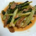 のりたんパパ's cooksnap of when they made 鶏肉と青梗菜としめじのオイマヨすし酢炒め.