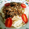 キャラメグ♪'s cooksnap of when they made ピリ辛！のっけそうめん.