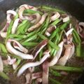 クック8WGJ55☆'s cooksnap of when they made イカとアスパラのガーリックバター炒め.