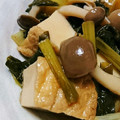 桔梗の芽's cooksnap of when they made 小松菜と厚揚げのちりめん山椒煮.