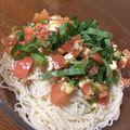 borsch's cooksnap of when they made 野菜とチーズのなめたけ和えのっけ素麺.