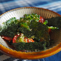 みせす☆まあさ's cooksnap of when they made トマトとゴーヤの海苔胡麻和え.