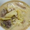 aaaykk55's cooksnap of when they made 豚肉＆キャベツの酒粕クリーム煮.
