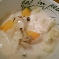 あとむ鍋's cooksnap of when they made あごだしの豆乳スープ～フライパン仕立て～.