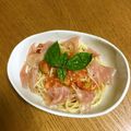 ☆こまっと☆'s cooksnap of when they made 生ハム・トマト・フレッシュバジルのパスタ.