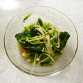 ☆すぬぴっぴ☆'s cooksnap of when they made ＊ほうれんそうとえのきの酢の物＊.