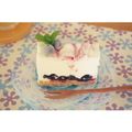 パンともふもふ's cooksnap of when they made 牛乳パックでブルーベリーレアチーズケーキ.
