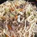 マコマコスケ's cooksnap of when they made 麺つゆ×顆粒だしで＊風味豊かな焼きうどん.