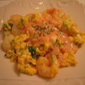 ちゃんみる's cooksnap of when they made えびと卵の春色ソースかけ.