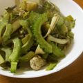 低カロ探検隊's cooksnap of when they made ゴーヤと豚肉高菜炒め.