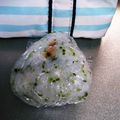 choco831's cooksnap of when they made お弁当♬おかか＊お好み焼き風おにぎり.