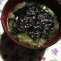 ✳︎まるり✳︎'s cooksnap of when they made レタスと海苔のスープ.