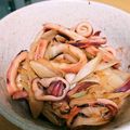 まかかーちゃん's cooksnap of when they made いかとねぎのみそバター炒め.