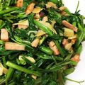 卵せんべい's cooksnap of when they made ✨空芯菜とベーコン.