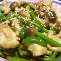 Rick_t's cooksnap of when they made 具沢山♪にんにくの芽と鶏のオイスター炒め.