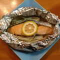ゆすひと's cooksnap of when they made うちの鮭のホイル焼き～( v^-゜)♪.