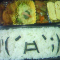 サシャリン's cooksnap of when they made 簡単★顔文字ｄｅキャラ弁.
