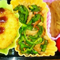 もも1002's cooksnap of when they made ハムとピーマンの炒め物.