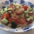 もきち☆'s cooksnap of when they made そうめんdeトマトの冷やし中華風.