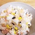 クックP2GZSO☆'s cooksnap of when they made 香る！炊き込みだしごはん 鮭コーン.