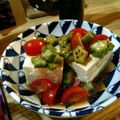 もものはちみつ's cooksnap of when they made おくら＆トマト☆やみつき特製タレの冷奴.
