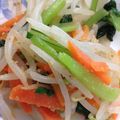 kuma822's cooksnap of when they made ほうれん草・人参・もやしで簡単ナムル☆.