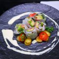 putimiko's cooksnap of when they made アボカドとしめ鯖の生春巻き.