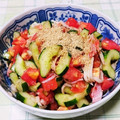 arigatoumo's cooksnap of when they made トマトときゅうりの中華風サラダ.