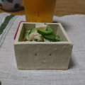 ダイナマイト漆黒's cooksnap of when they made ☆小ネタ☆きゅうりとホタテの酢の物.