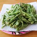ma04tsu's cooksnap of when they made ささげのかき揚げ.