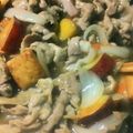 ごまmama's cooksnap of when they made 厚揚げの豚こま＆玉ねぎ入り甘酢あんかけ.