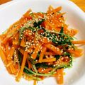 ハグちんママ's cooksnap of when they made 水菜と人参ときゅうりのナムル.