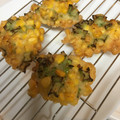 ぺぽぷ's cooksnap of when they made 四角豆とトウモロコシのかき揚げ天ぷら♪.