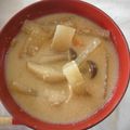 いぬさち's cooksnap of when they made ちょっと甘めの土鍋で作る鶏肉入り粕汁♪.