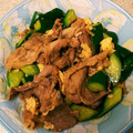 yoidore96's cooksnap of when they made 巨大キュウリで簡単中華炒め！.