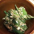 papann's cooksnap of when they made お弁当に！おくらの胡麻和え☆.