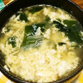 Pakako☆'s cooksnap of when they made わかめ、たまねぎ、たまごスープ☆中華風.