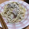 aki＊cook's cooksnap of when they made クリチ＆ベーコン絡めて♫つけスパゲティ☆.