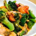 yujif's cooksnap of when they made 糖質オフ！銀鮭野菜のレモンオイル和え.
