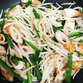 クック26352G☆'s cooksnap of when they made 節約☆ニラともやしとちくわのオイマヨ炒め.