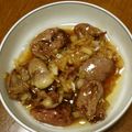 減塩パパ's cooksnap of when they made 鶏ハートの甘辛煮.