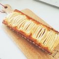 ナナhome's cooksnap of when they made ホットケーキミックスで♪リンゴのタルト.