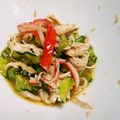 カメリア22's cooksnap of when they made カニカマとキュウリ鶏むね肉のからし和え♪.