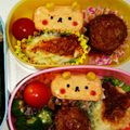 はるかな母さん's cooksnap of when they made ♡キャラ弁・お弁当に簡単くまさん卵焼き♡.