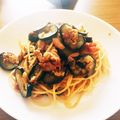 クックJUB1EY☆'s cooksnap of when they made ナスと梅とシソのパスタ.